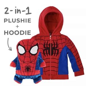 New Cubcoats spiderman transforming plush sweater boys 6-7